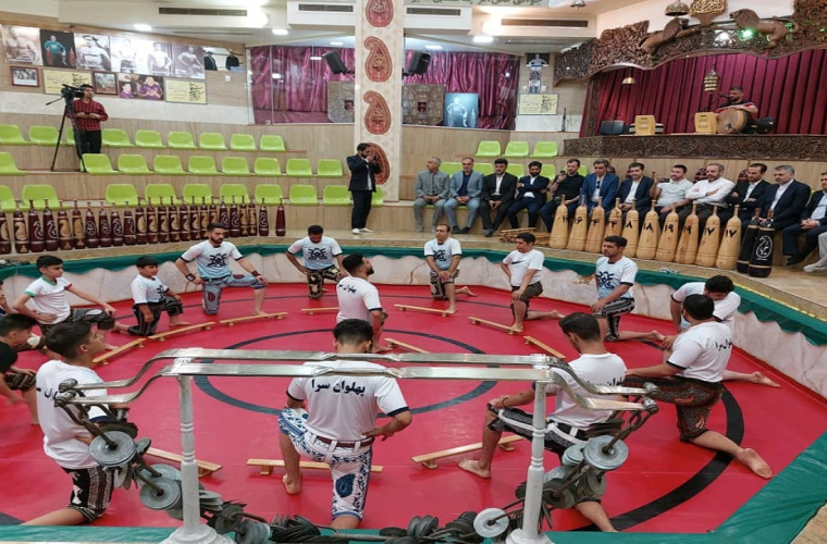 پیشرفت ۲۰ درصدی سالن ورزش‌ زورخانه‌ای در محله دستگرد