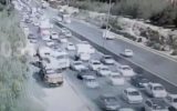 تصادف زنجیره ایی درجاده شهید اقارب پرست تصادف زنجیره ایی درجاده شهید اقارب پرست