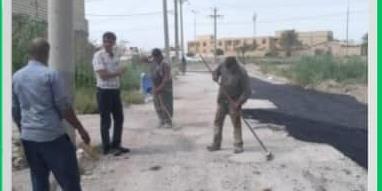 عملیات ترمیم و آسفالت منطقه سیصدیهای آبادان اجرا شد عملیات ترمیم و آسفالت منطقه سیصدیهای آبادان اجرا شد