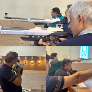 گزارش تصویری قهرمانی تیم تیراندازی شرکت بهره برداری نفت و گاز مارون در مسابقات ورزشی بالای ۴۵سال شرکت ملی نفت ایران