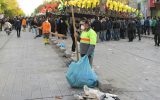 نظافت شهر در تاسوعا و عاشورای حسینی توسط ۲ هزار و ۴۱۷ پاکبان