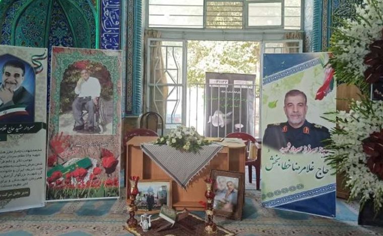 مراسم سومین روز وداع با سردار شهید غلامرضا خطابخش برگزارشد