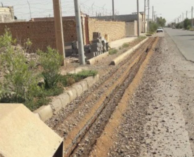 آغازحفاری فیبرنوری شهرک ولیعصرشهر جندق