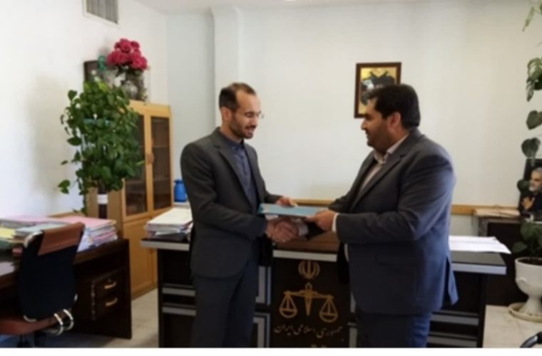 دیدارسرپرست شبکه دامپزشکی شهرستان فریدن با دادستان و رئیس دادگستری این شهرستان