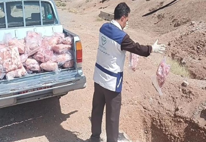 کشف، توقیف و معدوم سازی ۴۵۳ کیلوگرم گوشت مرغ تازه به دلیل غیر قابل مصرف بودن در شهرستان مبارکه کشف، توقیف و معدوم سازی ۴۵۳ کیلوگرم گوشت مرغ تازه به دلیل غیر قابل مصرف بودن در شهرستان مبارکه