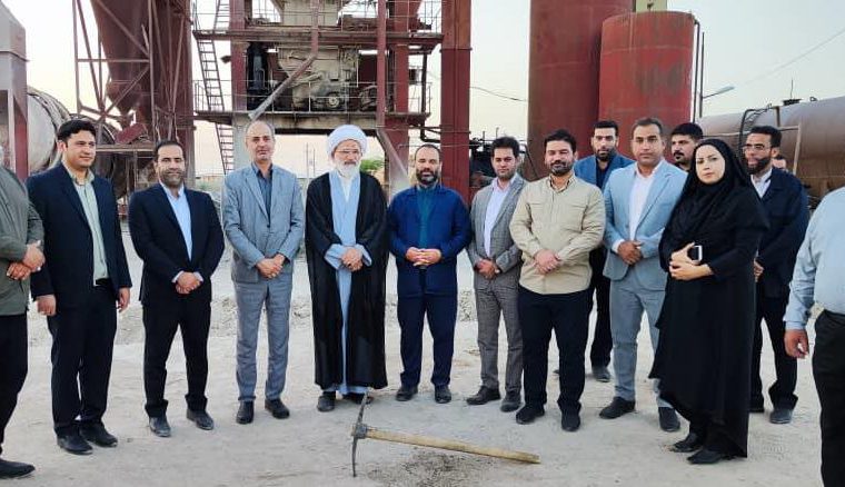 عملیات احداث کارخانه آسفالت آبادان آغاز شد عملیات احداث کارخانه آسفالت آبادان آغاز شد