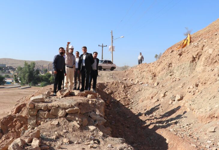 بازدید میدانی آرش قنبری شهردار مسجدسلیمان از پروژه های عمرانی مناطق شهر