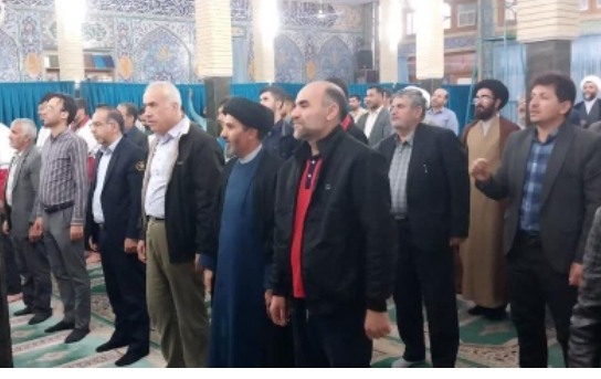 حضور ریاست و کارکنان مخابرات فریدن در تجمع محکومیت رژیم صهیونیستی