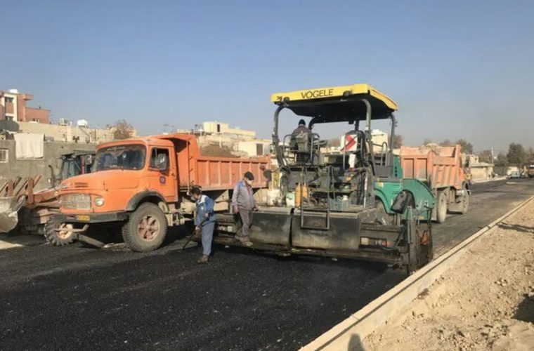 اجرای پروژه بهسازی و لکه‌گیری آسفالت معابر در منطقه ۹