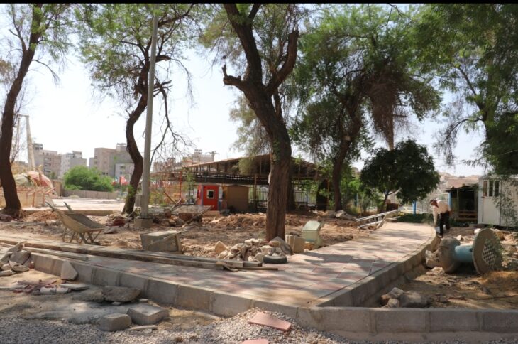 عملیات بازسازی و تکمیل پارک گل نرگس همچنان ادامه دارد عملیات بازسازی و تکمیل پارک گل نرگس همچنان ادامه دارد