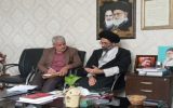 دیدار مدیر مخابرات کاشان با نماینده محترم ولی فقیه و امام جمعه شهرستان