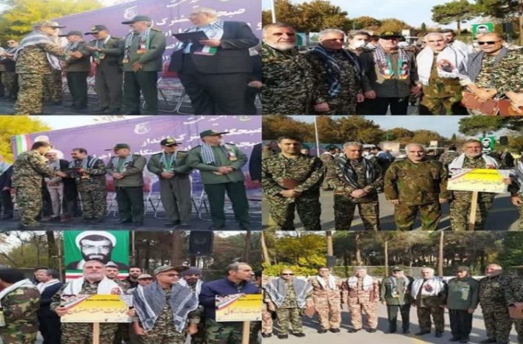 حضور مدیر و بسیجیان مخابرات منطقه اصفهان در مراسم صبحگاه مشترک بسیج