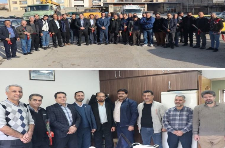دیدار معاون مالی و پشتیبانی مخابرات اصفهان با کارکنان واحد نقلیه