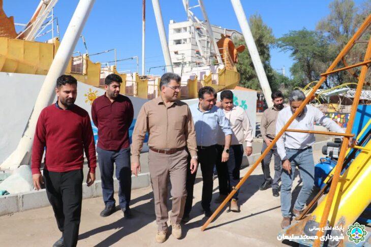 بازدید میدانی شهردار مسجدسلیمان از پروژه های شهری