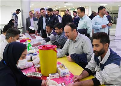 استقرار پایگاه غربالگری فشار خون و دیابت در نفت و گاز مارون استقرار پایگاه غربالگری فشار خون و دیابت در نفت و گاز مارون