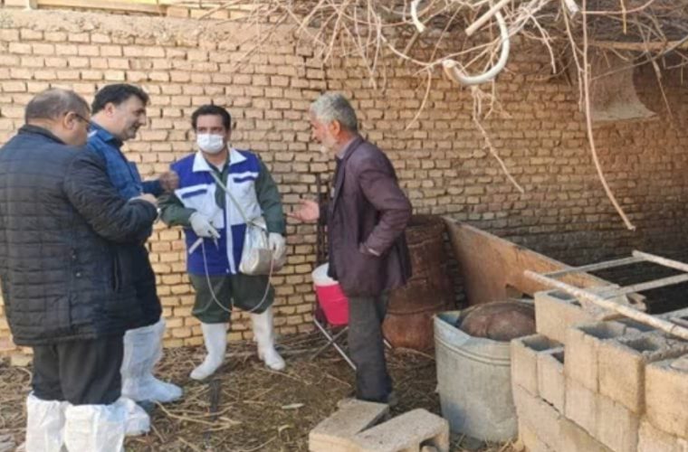 بازدید تخصصی معاون سلامت دامپزشکی استان اصفهان از یک واحد دامداری در شهرستان نجف آباد