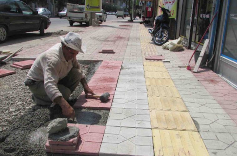 پیشرفت ۶۵ درصدی پروژه پیاده‌روسازی خیابان نگارستان