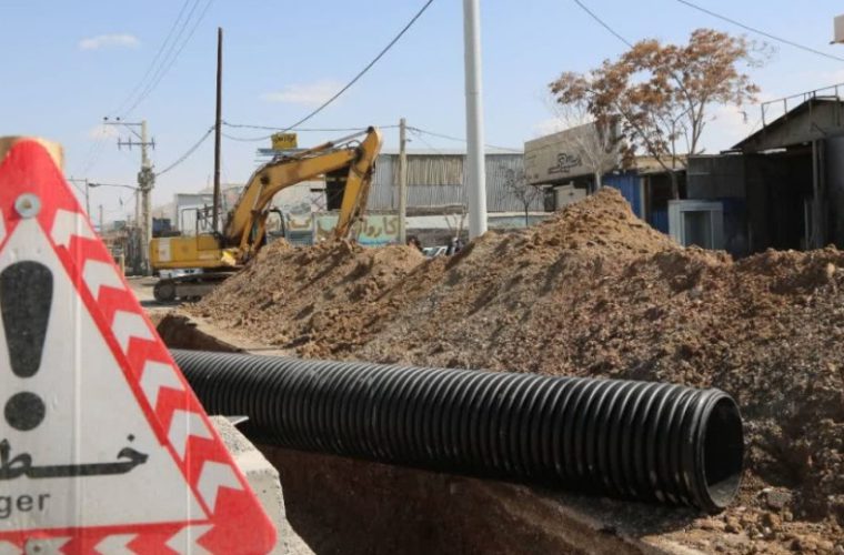 اجرای ۱۰۰ درصدی خط انتقال شبکه فاضلاب گرگاب