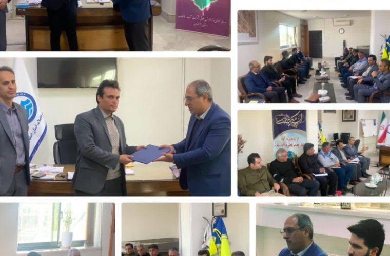 برگزاری مراسم تکریم و معارفه رئیس بهره برداری و توسعه آب امور آبفا منطقه فلاورجان