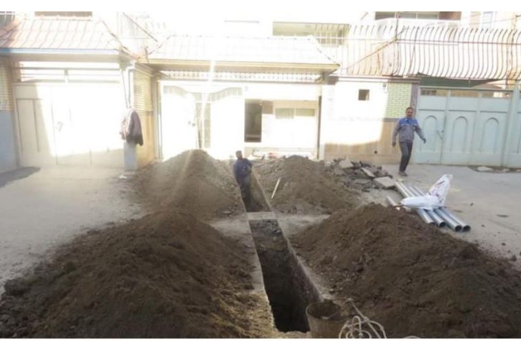 واگذاری ونصب۸۰ درصد انشعابات فاضلاب در محله هیستان اصفهان