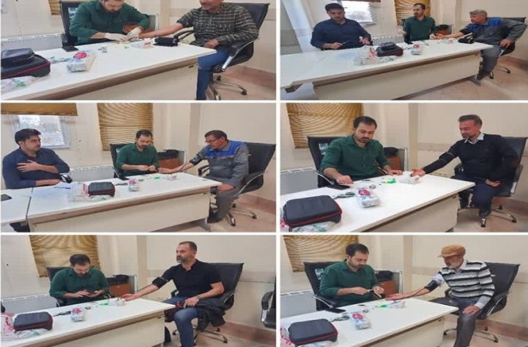 غربالگری دیابت و فشار خون در مخابرات کاشان