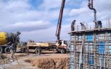 تکمیل بتن ریزی دیوارهای مخزن ذخیره آب ۲۰۰۰ مترمکعبی شهر چرمهین