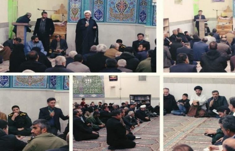 حضور مخابرات کوهپایه در میز خدمت نماز جمعه شهر سجزی