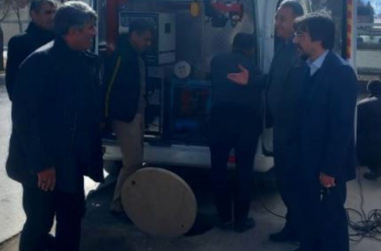 ویدئو متری شبکه جمع آوری فاضلاب محله های فریدن