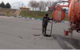 شست و شو، لایروبی و سم پاشی شبکه فاضلاب منطقه فولادشهر