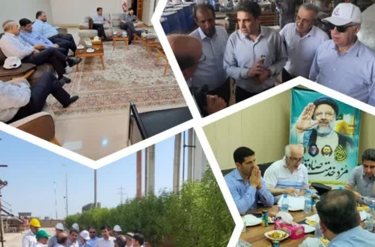 بازدید مدیر عامل و برخی مدیران شرکت پتروشیمی اصفهان از سایت جنوب شرکت – ماهشهر