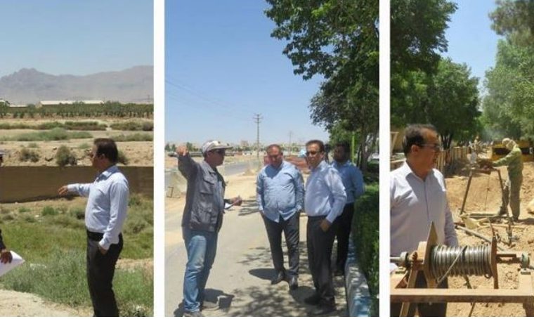 اصلاح شبکه فاضلاب بلوار منتظری شاهین شهر