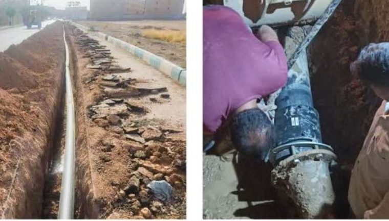 تقویت فشار آب محله مسکن مهر دولت آباد