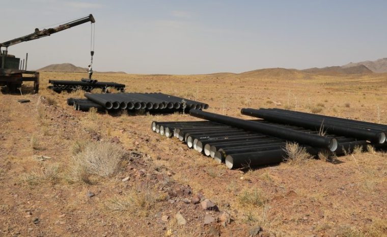 پایان فاز نخست عملیات آبرسانی  به منطقه زرکان میمه در استان اصفهان