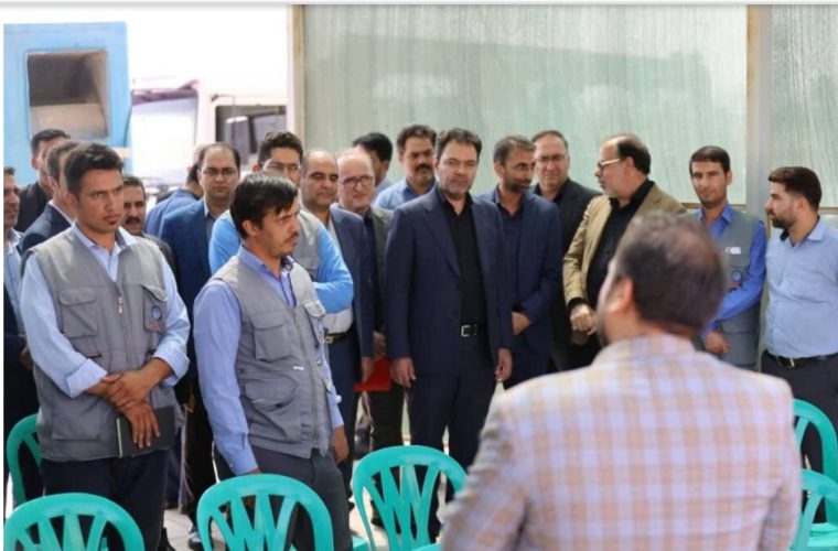 بازدید معاون توسعه مدیریت، منابع انسانی و پشتیبانی آبفای کشور از سایت آموزشی صنعت و تصفیه خانه فاضلاب شمال استان اصفهان