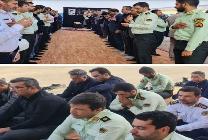 حضور کارکنان مخابرات در مراسم مشترک ادارات شهرستان خور و بیابانک