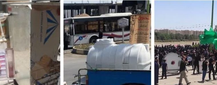 کلر سنجی مخازن آب و آبرسانی سیار به عزادارن حسینی شهر بهارستان کلر سنجی مخازن آب و آبرسانی سیار به عزادارن حسینی شهر بهارستان