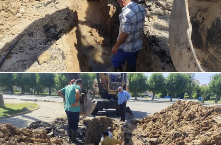 در منطقه بهارستان اهواز در حال انجام است در منطقه بهارستان اهواز در حال انجام است