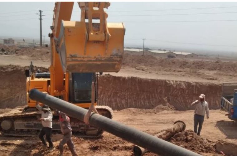 رفع حادثه شکستگی لوله آب رسانی به شهرک های بزرگ صنعتی و روستای مورچه خورت