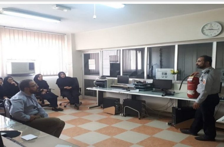 برگزاری کارگاه تئوری اطفای حریق در مخابرات کاشان