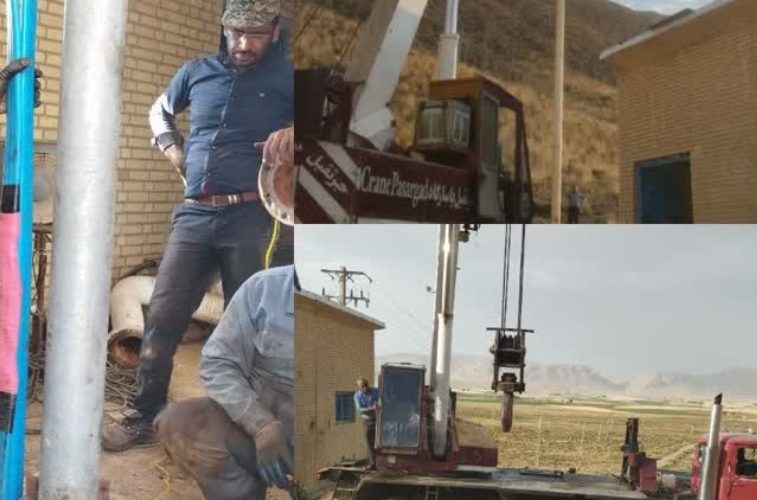 تعویض پمپ و لوله آبده چاه شماره ۷منطقه وردشت
