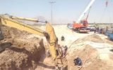 عملیات رفع حادثه خط انتقال آب ۱۴۰۰ میلی متر شهر اصفهان عملیات رفع حادثه خط انتقال آب ۱۴۰۰ میلی متر شهر اصفهان