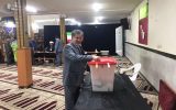 حضور قائم مقام شرکت آبفا اهواز پای صندوق رای انتخابات ریاست جمهوری
