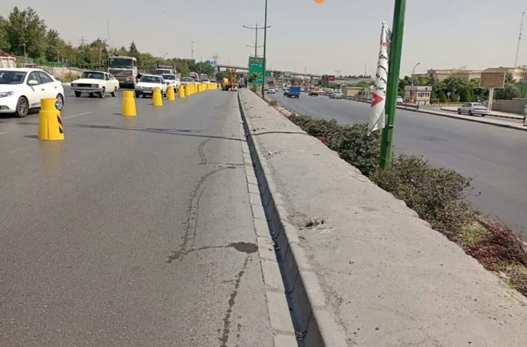 پیشرفت ۳۰ درصدی اجرای نیوجرسی در بزرگراه شهید دستجردی
