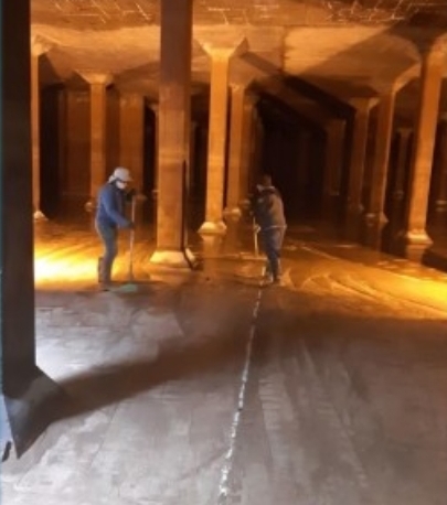 ۷۰ هزار متر مکعب مخازن آب شرب خط آبرسانی به کاشان شستشو شد