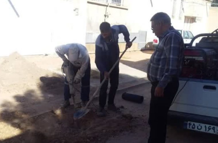 هم سطح سازی والوهای خیابان خرم در میمه