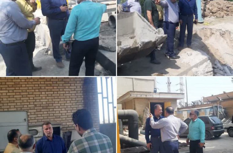 بازدید میدانی مدیرعامل شرکت آب و فاضلاب اهواز از ایستگاه های فاضلاب شهر اهواز