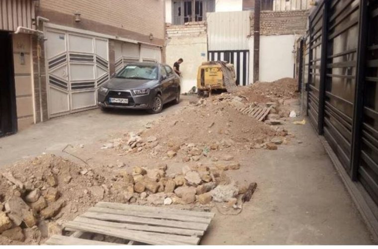 ۱۸۷۰متر اصلاح شبکه آب توسط آبفای  منطقه ۲ اصفهان