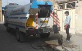 شستشوی بیش از ۷۶۰۰ متر شبکه فاضلاب توسط آبفای منطقه سه اصفهان