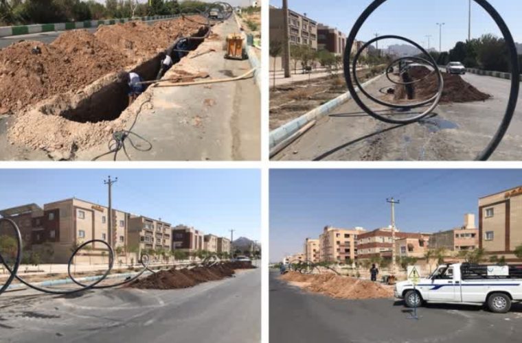 اصلاح شبکه آبرسانی خیابان فرهنگ شهر بهارستان اصلاح شبکه آبرسانی خیابان فرهنگ شهر بهارستان