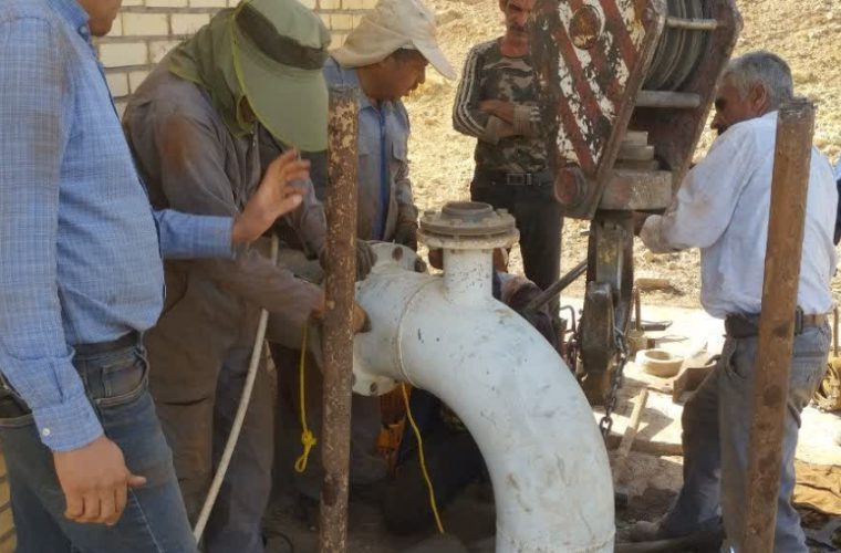 افزایش ظرفیت آبدهی آن چاه شماره یک  طرح آبرسانی شهرضا